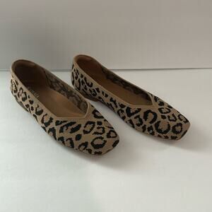 Vivaia Women's Animal Print Sq Toe Business Casual Travel Comfort Walking Margot